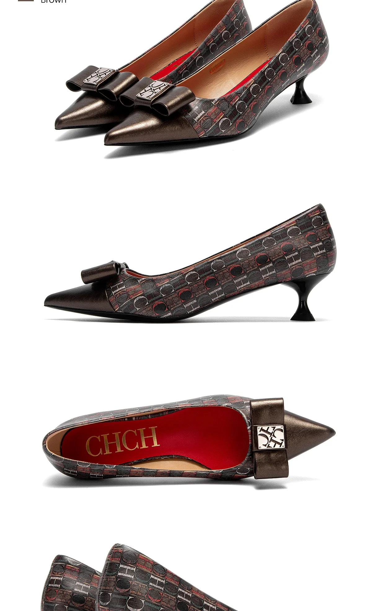 Zapatos de tacón con correa para mujer, calzado clásico Retro con punta puntiaguda, moda, nuevos, cómodos, versátiles, con letras impresas Zapatos de tacón con correa para mujer, calzado clásico Retro con punta puntiaguda, moda, nuevos, cómodos, versátiles, con letras impresas