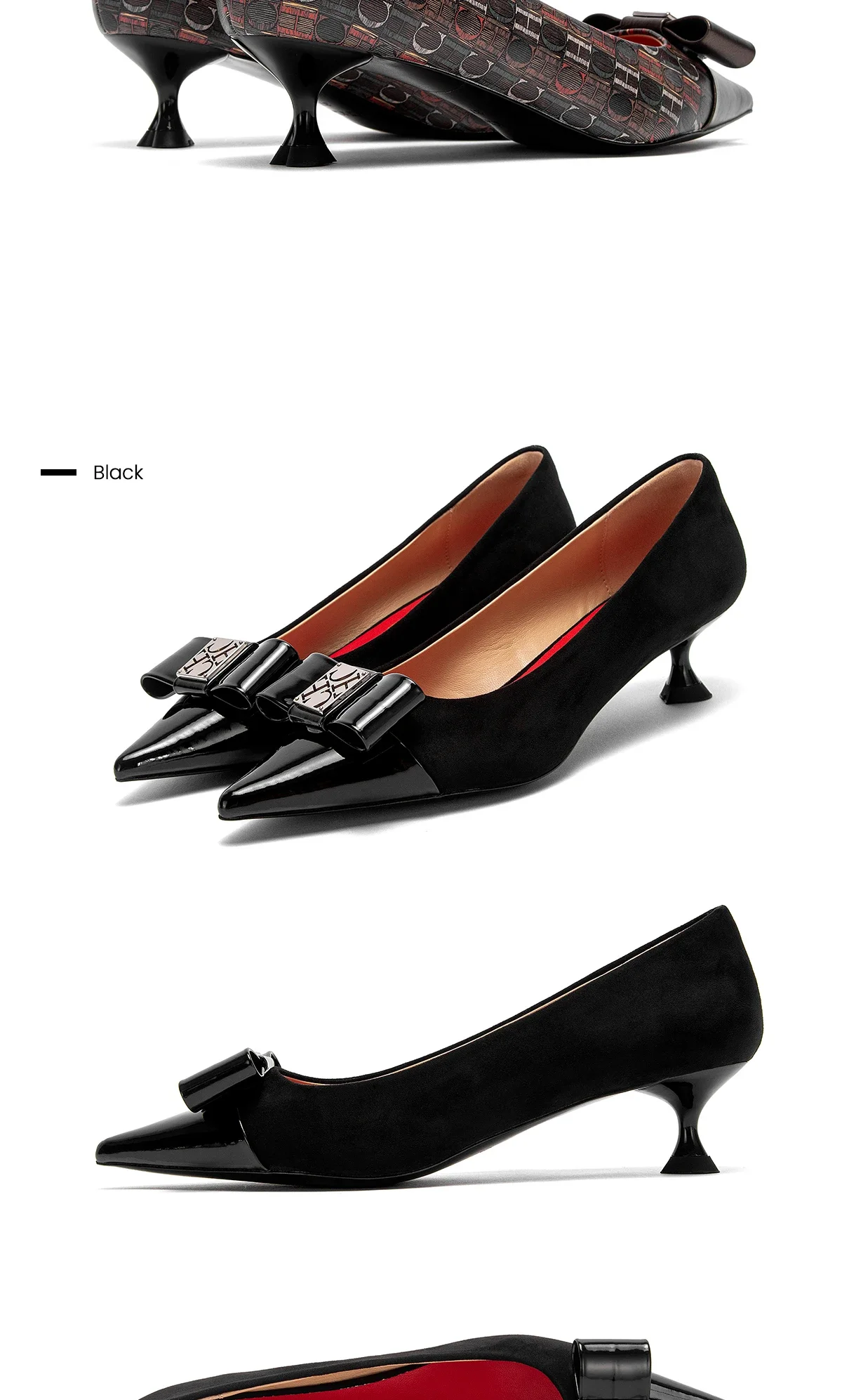Zapatos de tacón con correa para mujer, calzado clásico Retro con punta puntiaguda, moda, nuevos, cómodos, versátiles, con letras impresas Zapatos de tacón con correa para mujer, calzado clásico Retro con punta puntiaguda, moda, nuevos, cómodos, versátiles, con letras impresas