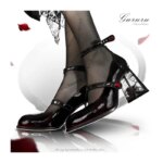 Zapatos de tacón alto Punk gótico para mujer, calzado de charol, Lolita, con correas en el tobillo, color negro, Mary Jane, Y2K, 2024 - Imagen 3