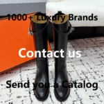 Botas altas de marca para mujer, de lujo, para otoño e invierno, con suela gruesa plisada, tacón, entresuela de cuero, botas de caballero.