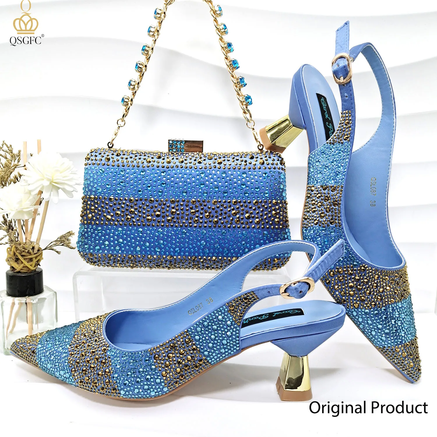 Conjunto de Zapatos y Bolso Verdes de Diseño Italiano de Lujo para Mujer, con Pedrería, para Bodas y Fiestas, 2026
