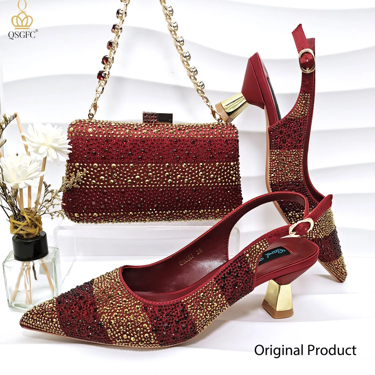 Conjunto de Zapatos y Bolso Verdes de Diseño Italiano de Lujo para Mujer, con Pedrería, para Bodas y Fiestas, 2026