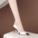 Novedad de verano, sandalias de tacón de aguja con punta estrecha, zapatos de tacón alto para mujer, zapatos de fiesta para banquete, zapatos de boda a la moda, zapatos de tacón de 6,5-9cm - Imagen 4
