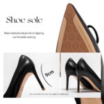 CHCH Tacones altos para mujer Nuevos zapatos de mujer con hebilla de metal puntiaguda para fiesta de carnaval 9 cm - Imagen 6