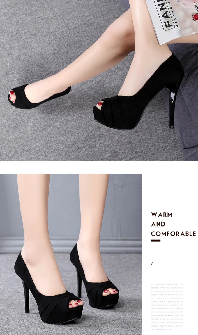 2025 zapatos de plataforma mujer Peep Toe 12CM tacones altos de moda 34-40 bombas zapatos de mujer desnudos sexis tacones altos zapatos de novia de boda