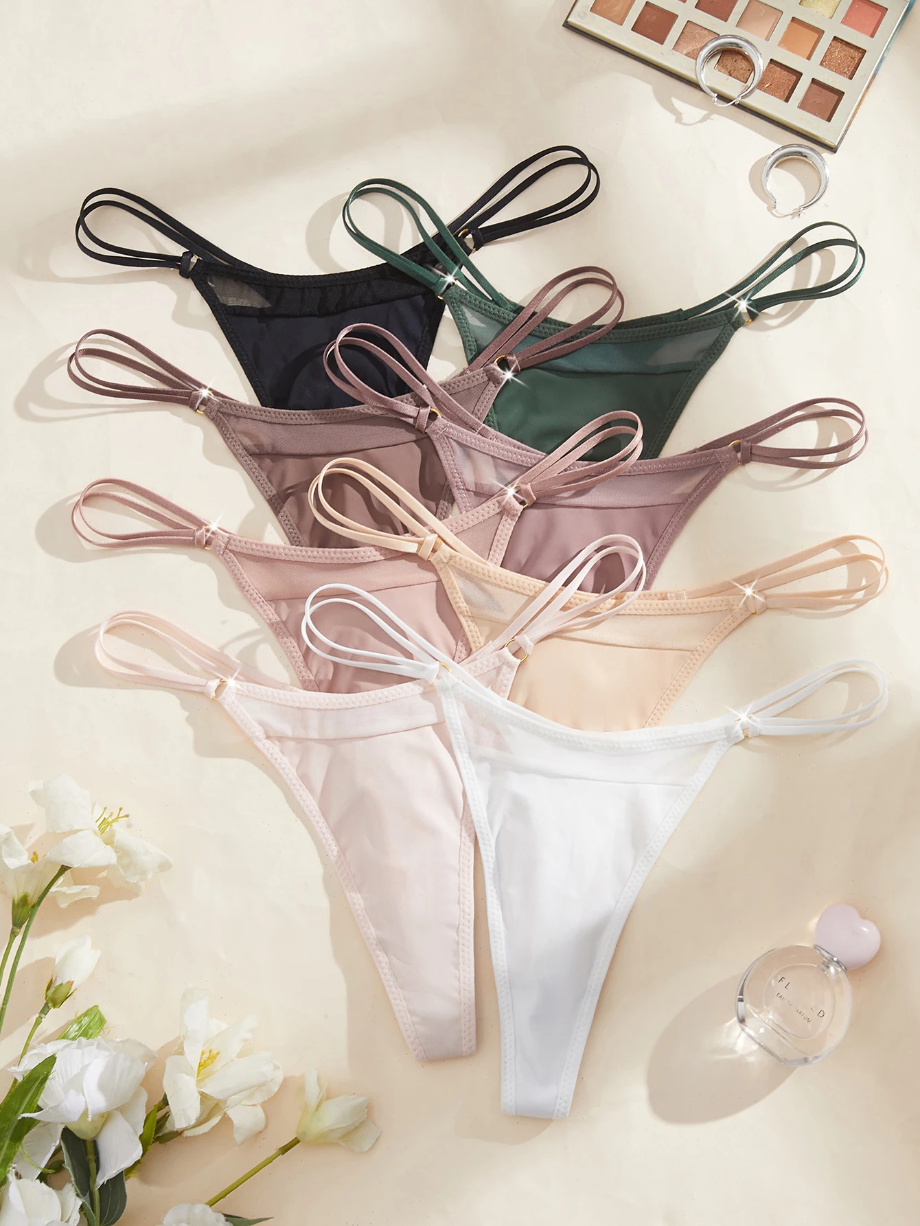 8PCS Bragas de mujer de malla sólida, ropa interior de talle bajo, tanga fina para mujer, lencería sexy 8PCS Bragas de mujer de malla sólida, ropa interior de talle bajo, tanga fina para mujer, lencería sexy