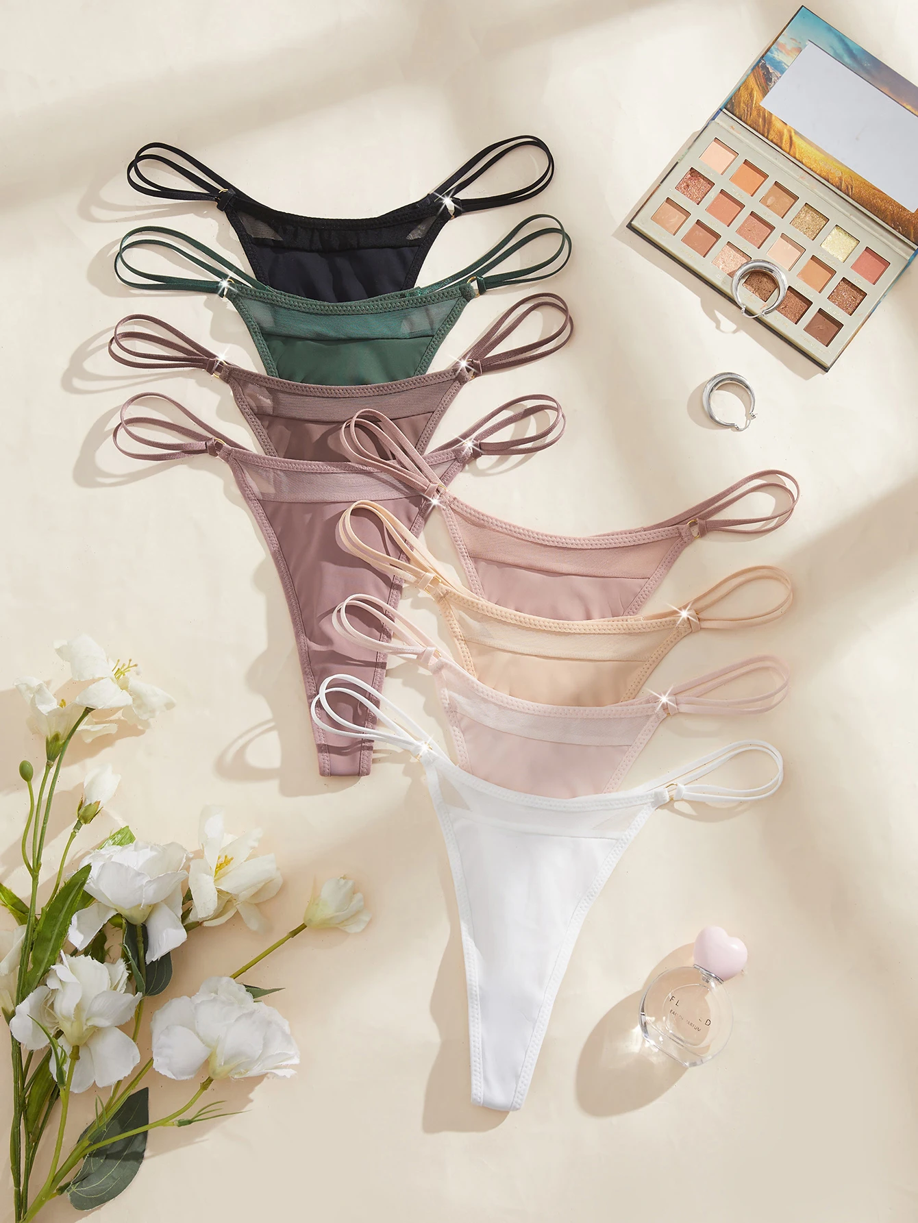 8PCS Bragas de mujer de malla sólida, ropa interior de talle bajo, tanga fina para mujer, lencería sexy 8PCS Bragas de mujer de malla sólida, ropa interior de talle bajo, tanga fina para mujer, lencería sexy