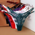 Braguitas de mujer sexys de talle bajo, tanga transparente para mujer, ropa interior sexy, braguitas de tiras finas. - Imagen 2
