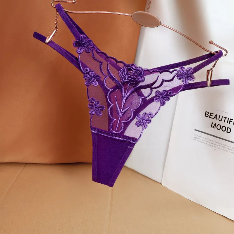 Braguitas de mujer sexys de talle bajo, tanga transparente para mujer, ropa interior sexy, braguitas de tiras finas.