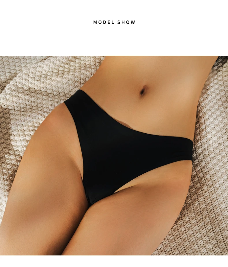 BZEL-tangas de satén de seda para mujer, ropa interior deportiva sin costuras, lencería Sexy, bragas calientes