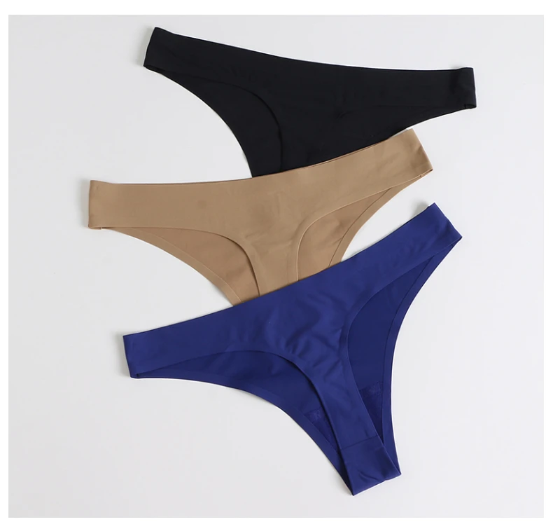 BZEL-tangas de satén de seda para mujer, ropa interior deportiva sin costuras, lencería Sexy, bragas calientes