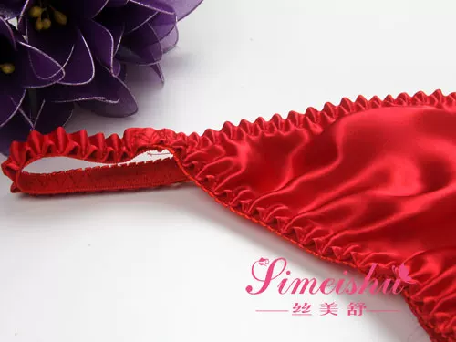 Tanga de satén Sexy para mujer, ropa interior de talla grande, bragas de tiro bajo, Tanga corto sin costuras de secado fácil y transpirable, nuevo