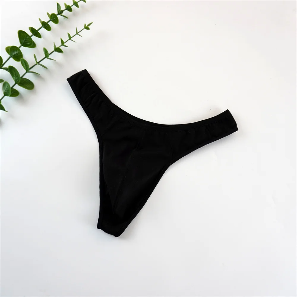 4 Uds. De Tanga para Hombre, bolsa de algodón sin costuras, Tanga Sexy para Hombre, suspensorio, bolsa para pene, Tanga fino transpirable, calzoncillos masculinos