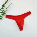 4 Uds. De Tanga para Hombre, bolsa de algodón sin costuras, Tanga Sexy para Hombre, suspensorio, bolsa para pene, Tanga fino transpirable, calzoncillos masculinos - Imagen 3