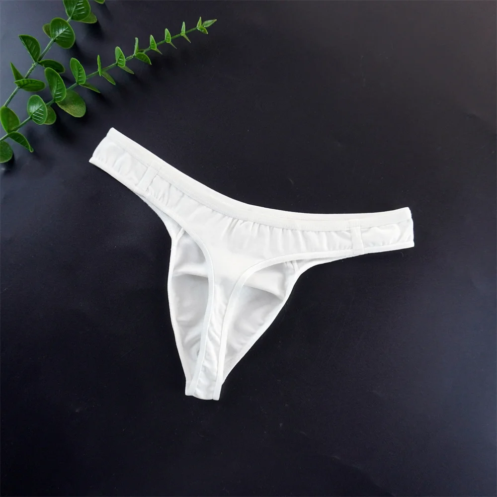 4 Uds. De Tanga para Hombre, bolsa de algodón sin costuras, Tanga Sexy para Hombre, suspensorio, bolsa para pene, Tanga fino transpirable, calzoncillos masculinos