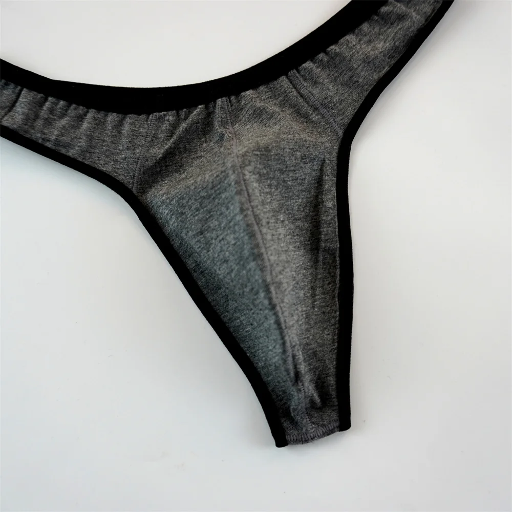 4 Uds. De Tanga para Hombre, bolsa de algodón sin costuras, Tanga Sexy para Hombre, suspensorio, bolsa para pene, Tanga fino transpirable, calzoncillos masculinos
