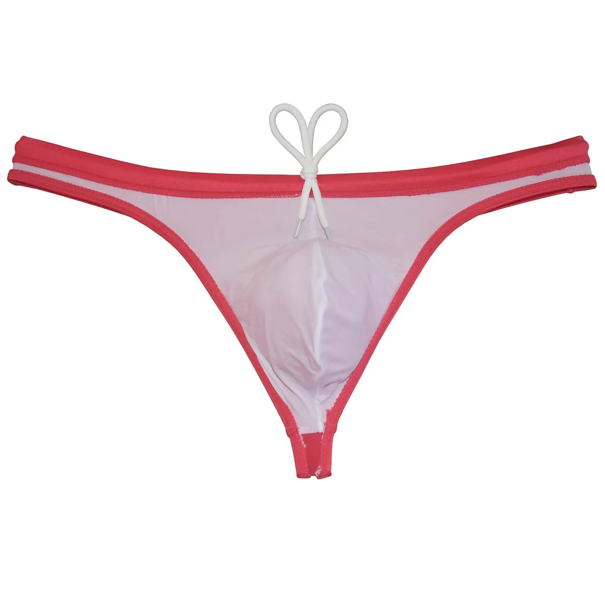 Tanga de Baño para Hombre, con Cordón Ajustable, de Secado Rápido, Elástico, Transpirable y Sedoso