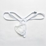 Lencería para Hombre, Bikinis de Encaje Transparente con Bolsa en U, Ropa Interior con Cinturón Delgado, Tanga de Cintura Baja, Tanga Transparente, Pantalones Cortos - Imagen 4