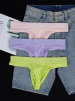 Tangas ORLVS de Seda de Hielo Modal para Hombre, Ropa Interior Suave, Transpirable, de Talle Bajo y Cómoda - Imagen 6