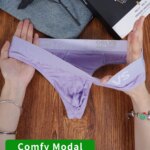Tangas ORLVS de Seda de Hielo Modal para Hombre, Ropa Interior Suave, Transpirable, de Talle Bajo y Cómoda