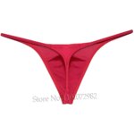 Ropa interior para hombre, Tanga, bolsa de contorno, Tangas, calzoncillos atrevidos, Bikini sedoso brillante, bragas de playa de tiro bajo para hombre, bragas suaves Sissy - Imagen 6