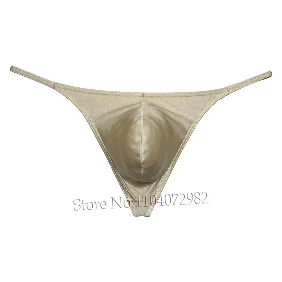 Ropa interior para hombre, Tanga, bolsa de contorno, Tangas, calzoncillos atrevidos, Bikini sedoso brillante, bragas de playa de tiro bajo para hombre, bragas suaves Sissy