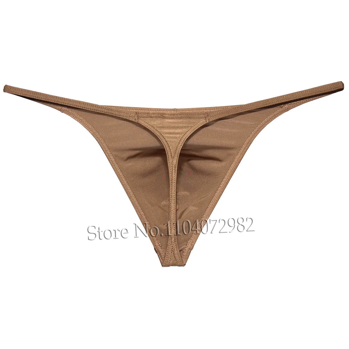 Ropa interior para hombre, Tanga, bolsa de contorno, Tangas, calzoncillos atrevidos, Bikini sedoso brillante, bragas de playa de tiro bajo para hombre, bragas suaves Sissy