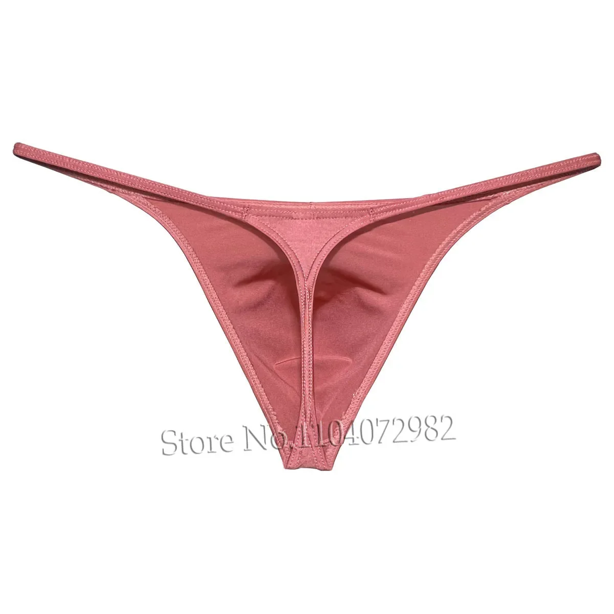 Ropa interior para hombre, Tanga, bolsa de contorno, Tangas, calzoncillos atrevidos, Bikini sedoso brillante, bragas de playa de tiro bajo para hombre, bragas suaves Sissy