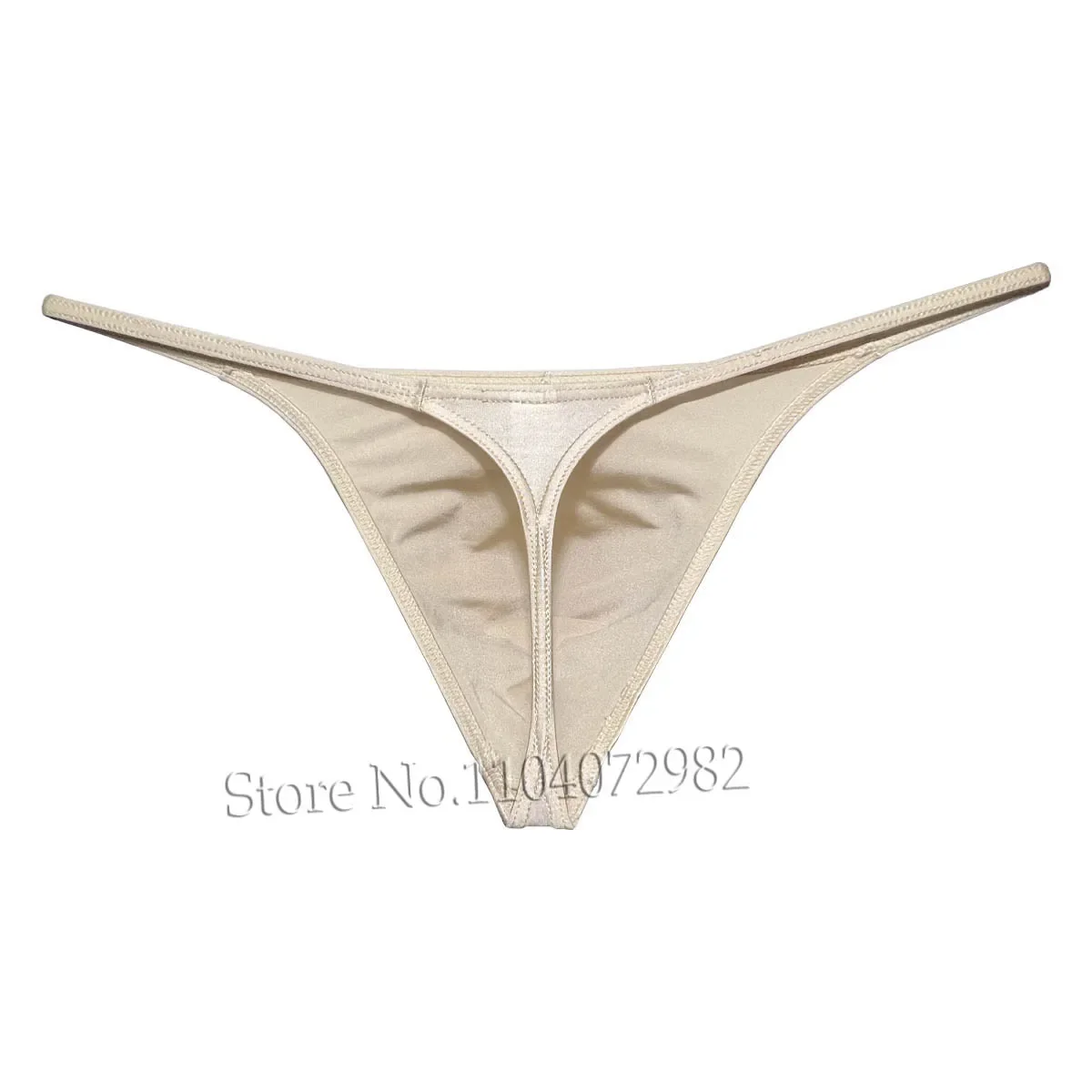 Ropa interior para hombre, Tanga, bolsa de contorno, Tangas, calzoncillos atrevidos, Bikini sedoso brillante, bragas de playa de tiro bajo para hombre, bragas suaves Sissy