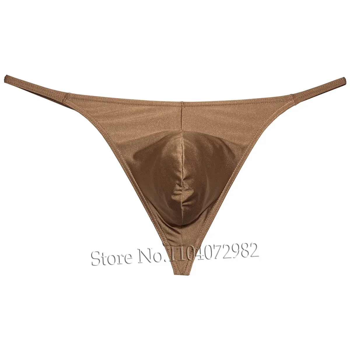 Ropa interior para hombre, Tanga, bolsa de contorno, Tangas, calzoncillos atrevidos, Bikini sedoso brillante, bragas de playa de tiro bajo para hombre, bragas suaves Sissy