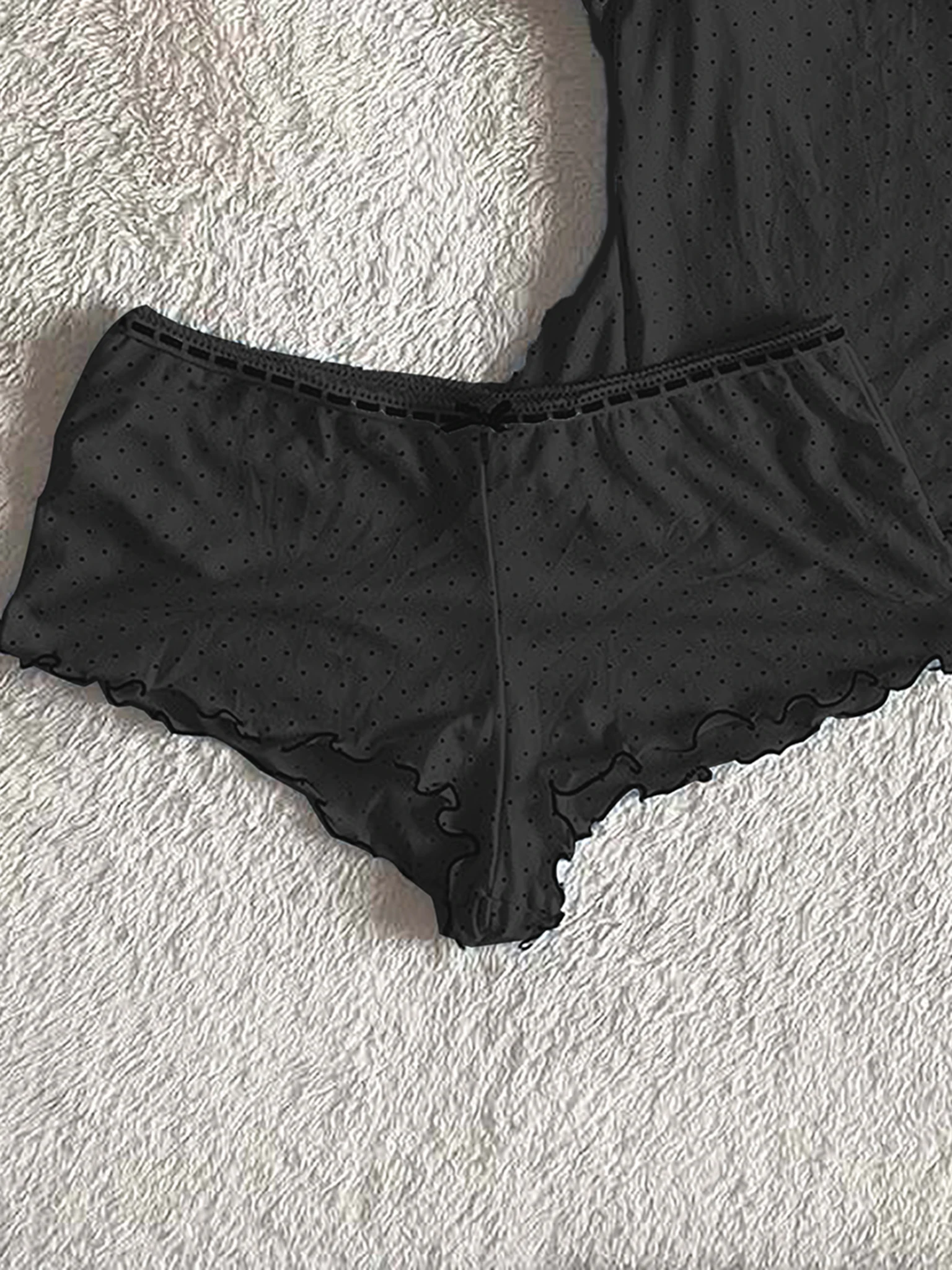 Conjunto de Pijama sin Tirantes Pure Desire Negro para Mujer, Conjunto de Ropa de Dormir Sexy de Verano con Pantalones Cortos... Conjunto de Pijama sin Tirantes Pure Desire Negro para Mujer, Conjunto de Ropa de Dormir Sexy de Verano con Pantalones Cortos...