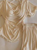 Conjunto de ropa de dormir para mujer de manga corta - Imagen 4