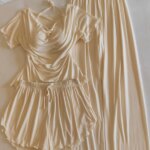 Conjunto de ropa de dormir para mujer de manga corta