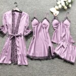 Camisón para mujer con encaje y escote en V - Imagen 3