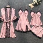 Camisón para mujer con encaje y escote en V - Imagen 4
