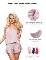 Pijama para mujer con acabado satinado - Imagen 5