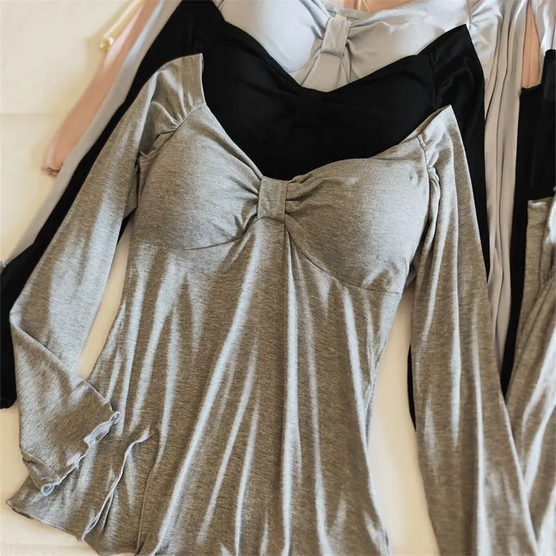 Conjunto de ropa de dormir para mujer de manga larga
