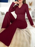 Conjunto de ropa de dormir para mujer de elastano - Imagen 4