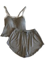 Ropa de dormir Sexy de Modal puro para mujer, conjunto de pantalones largos con cuello en V, ropa para el hogar, estilo prima... - Imagen 5