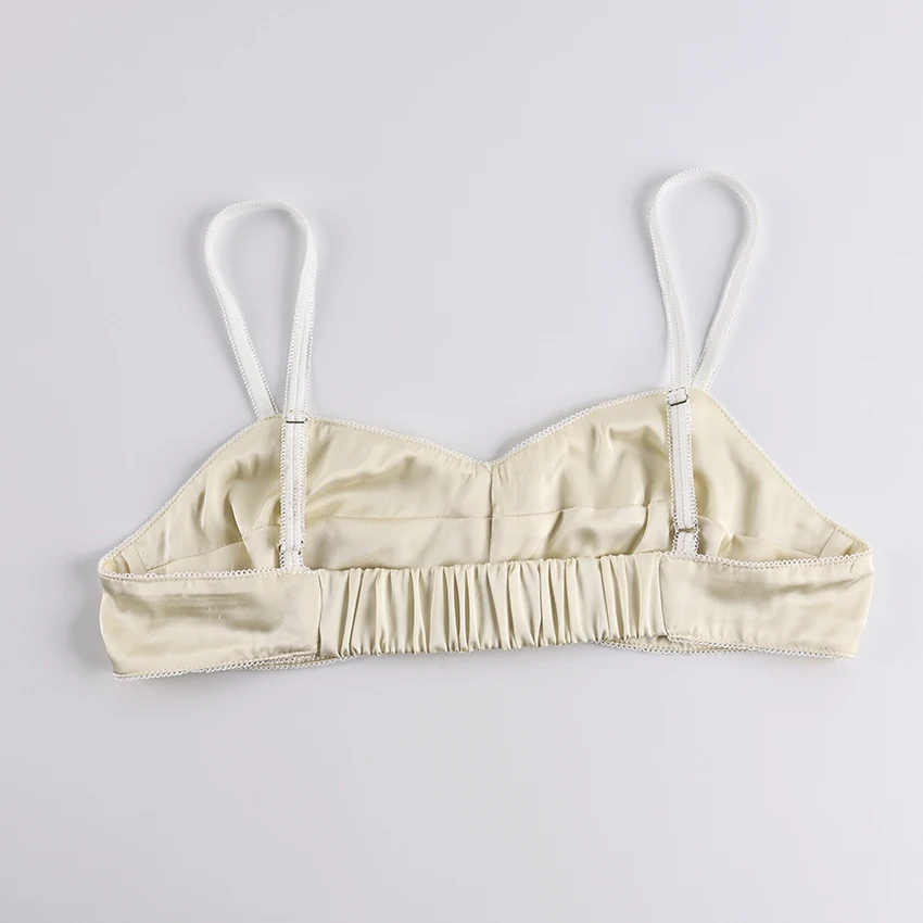 Conjunto de ropa de dormir de 2 piezas con encaje y acabado satinado