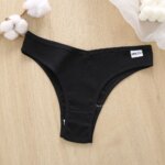 Braguitas de lencería de algodón de color sólido, ropa interior sexy para mujer, tangas, calzones para mujer y niña, bragas, tanga, bikini. - Imagen 6