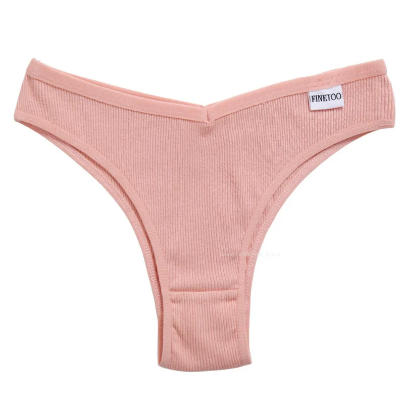 Braguitas de lencería de algodón de color sólido, ropa interior sexy para mujer, tangas, calzones para mujer y niña, bragas, tanga, bikini.