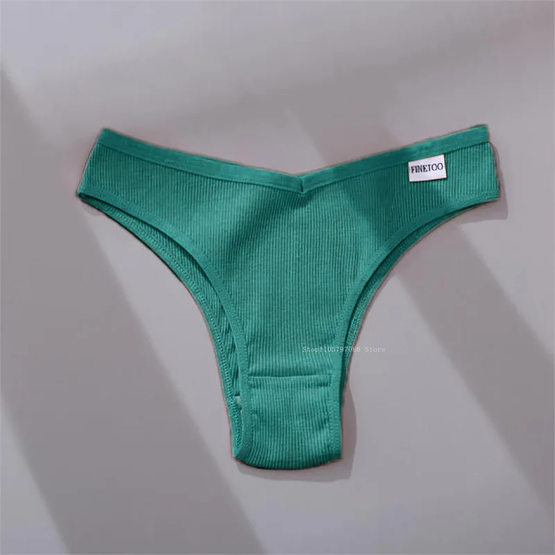 Braguitas de lencería de algodón de color sólido, ropa interior sexy para mujer, tangas, calzones para mujer y niña, bragas, tanga, bikini.