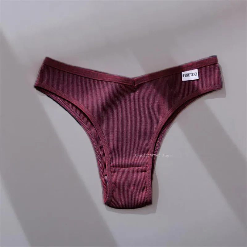 Braguitas de lencería de algodón de color sólido, ropa interior sexy para mujer, tangas, calzones para mujer y niña, bragas, tanga, bikini.