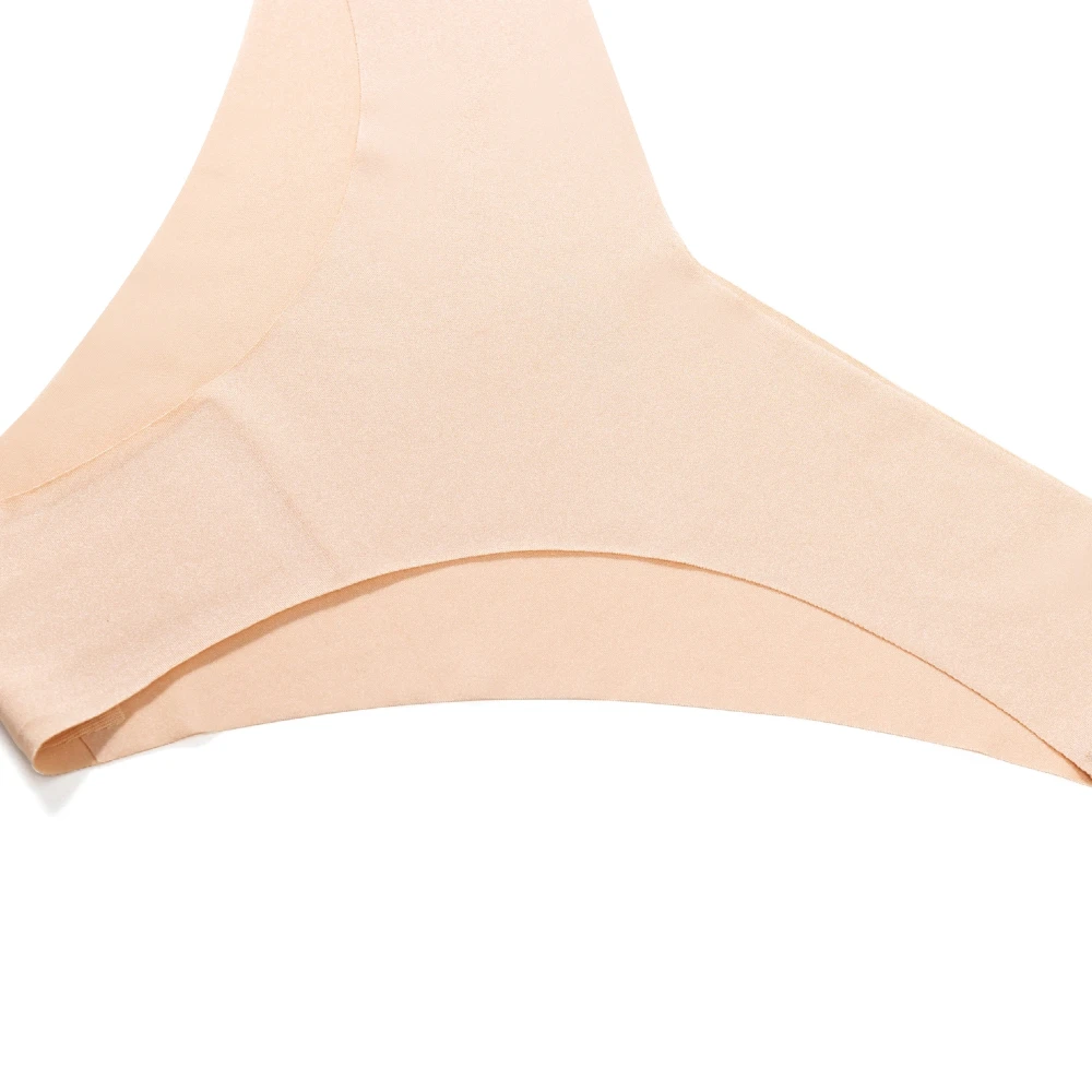 BZEL 4PCS/Set Sexy Bikini - Bragas de seda helada sin costuras con estampado de leopardo para mujer, ropa interior femenina de talle bajo, alta elasticidad y suaves.