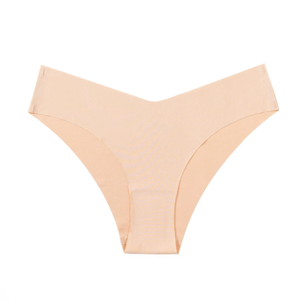 BZEL 4PCS/Set Sexy Bikini - Bragas de seda helada sin costuras con estampado de leopardo para mujer, ropa interior femenina de talle bajo, alta elasticidad y suaves.