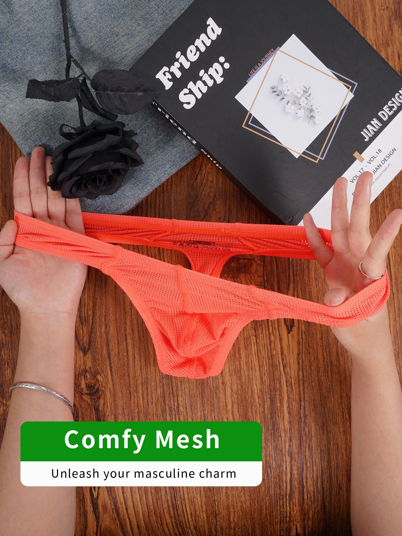 Tanga Moldeadora de Cuerpo para Hombre, Mezcla de Nailon de Alta Elasticidad, Bolsa Convexa, Cintura Baja, Color Fluorescente, Ropa Interior Brillante a la Moda Tanga Moldeadora de Cuerpo para Hombre, Mezcla de Nailon de Alta Elasticidad, Bolsa Convexa, Cintura Baja, Color Fluorescente, Ropa Interior Brillante a la Moda