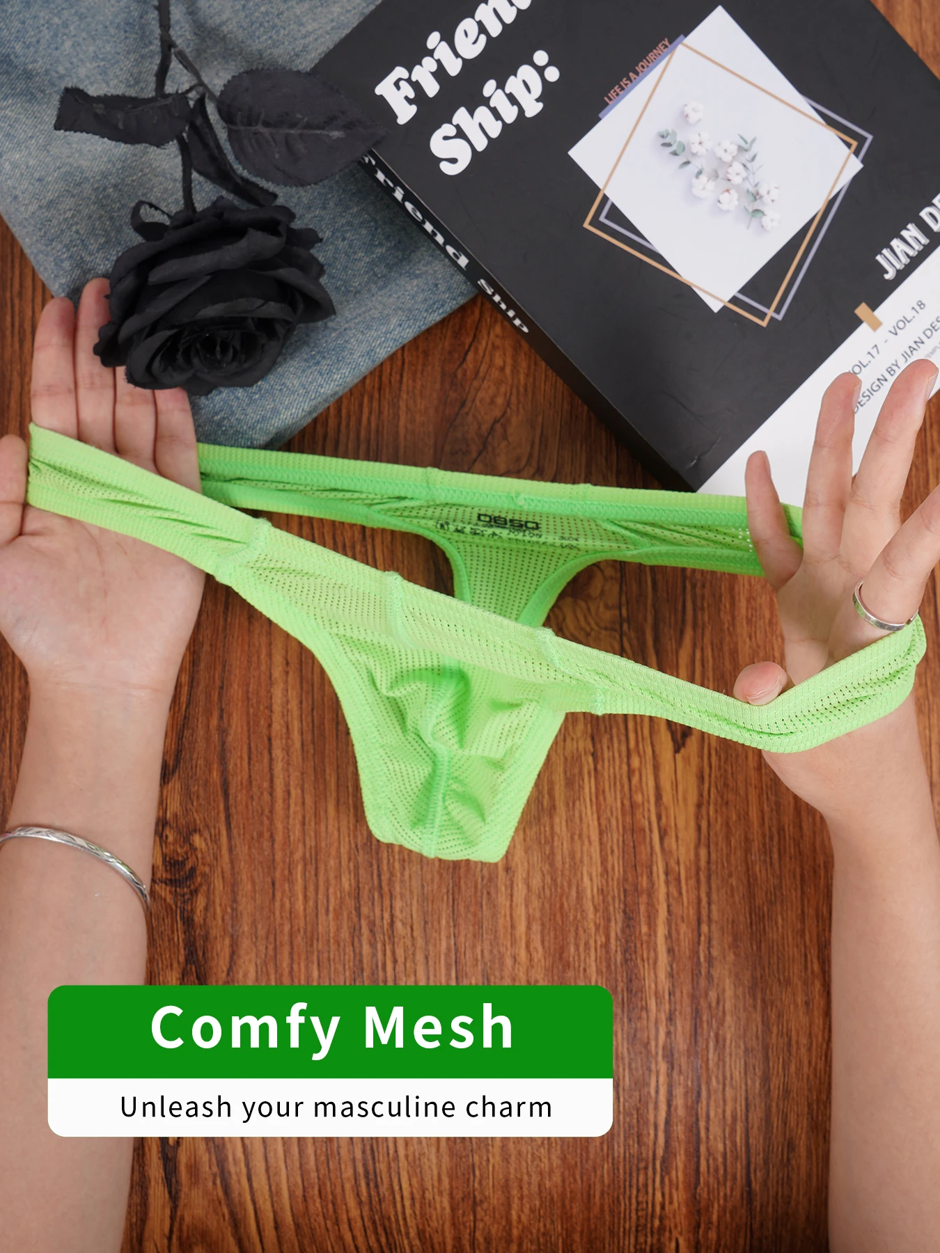 Tanga Moldeadora de Cuerpo para Hombre, Mezcla de Nailon de Alta Elasticidad, Bolsa Convexa, Cintura Baja, Color Fluorescente, Ropa Interior Brillante a la Moda Tanga Moldeadora de Cuerpo para Hombre, Mezcla de Nailon de Alta Elasticidad, Bolsa Convexa, Cintura Baja, Color Fluorescente, Ropa Interior Brillante a la Moda