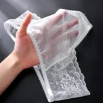 Paquete de 4 Tangas Sexys de Cintura Baja para Hombre con Bolsa de Contorno 3D, Encaje, Alta Elasticidad, Tallas Grandes Disponibles en Ropa Interior Masculina - Imagen 6