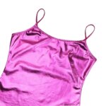 Camisola para mujer, chaleco con tirantes finos, espalda descubierta de metal, estilo europeo, color puro, longitud regular, ... - Imagen 5